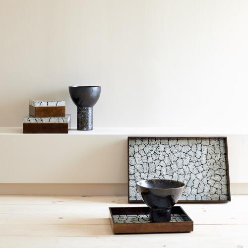 Eggshell Box-Antique Gold Leaf-Sm