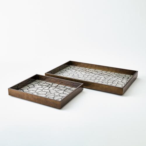 Eggshell Tray-Antique Gold Leaf