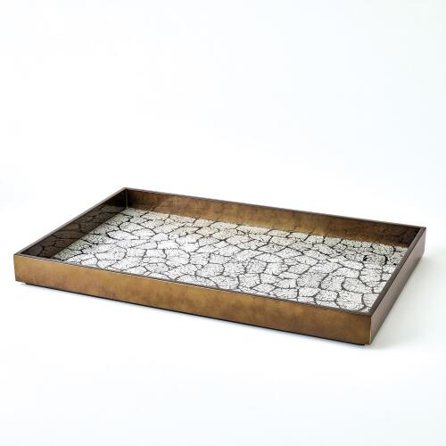 Eggshell Tray-Antique Gold Leaf