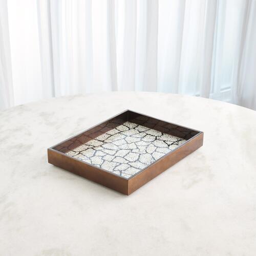 Eggshell Tray-Antique Gold Leaf