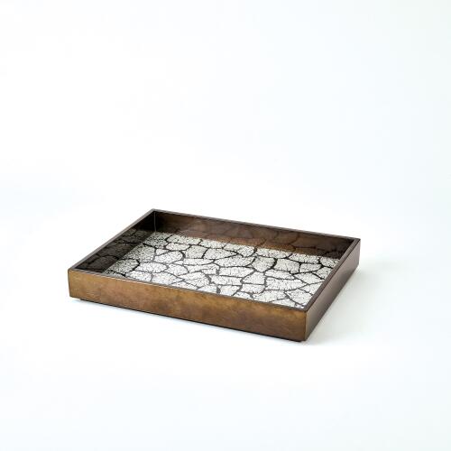 Eggshell Tray-Antique Gold Leaf