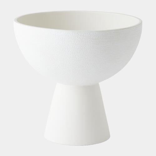 Florentina Footed Bowl-White