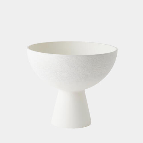 Florentina Footed Bowl-White