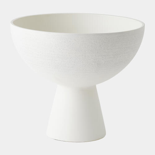 Florentina Footed Bowl-White