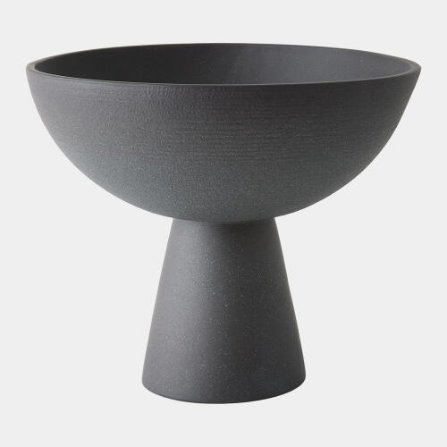 Florentina Footed Bowl-Black