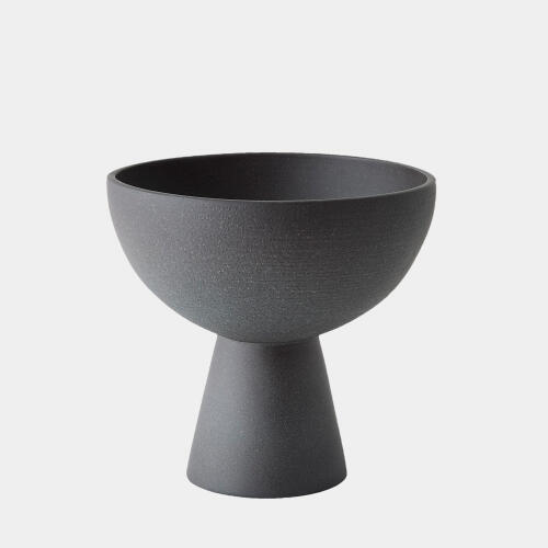 Florentina Footed Bowl-Black
