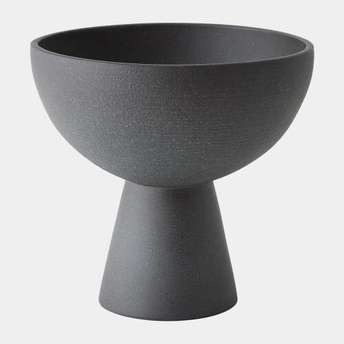 Florentina Footed Bowl-Black
