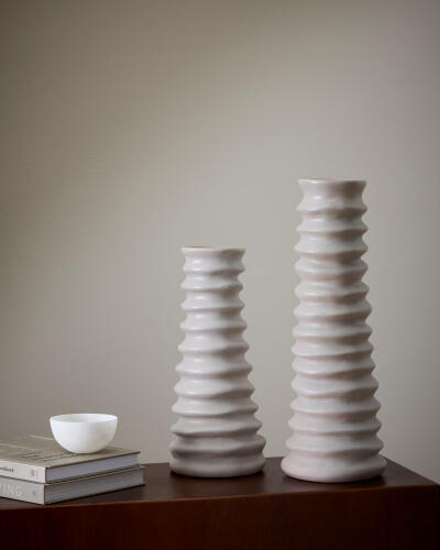 Cresta Vase-Gray Sand
