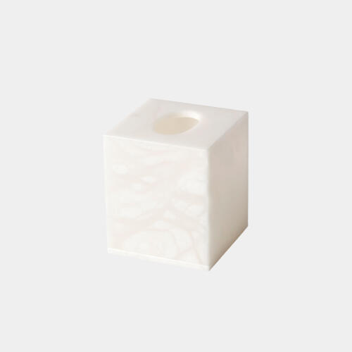 Luca Tissue Box-Alabaster
