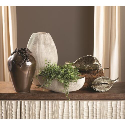 Cascading Reef Vase-Reactive Bronze-Tall