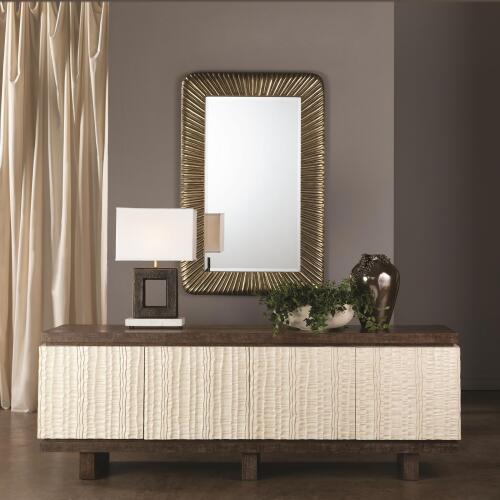 Cascading Reef Vase-Reactive Bronze-Tall