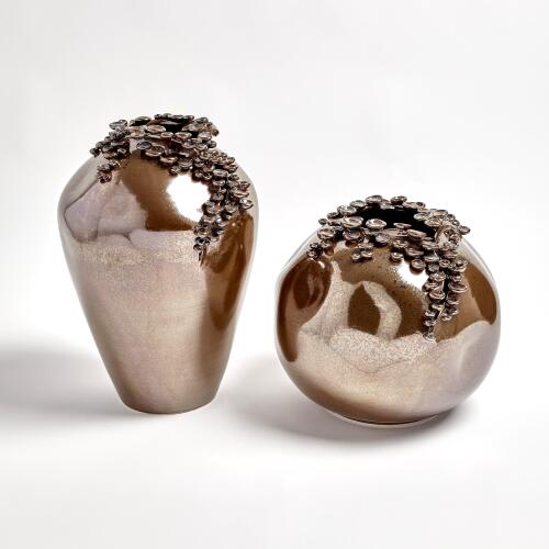 Cascading Reef Vase-Reactive Bronze