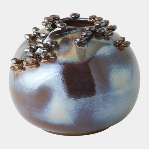 Cascading Reef Vase-Reactive Bronze-Short