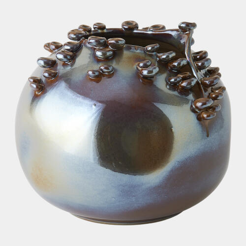 Cascading Reef Vase-Reactive Bronze-Short