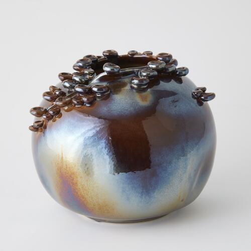 Cascading Reef Vase-Reactive Bronze-Short