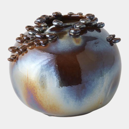 Cascading Reef Vase-Reactive Bronze-Short