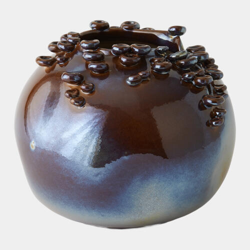 Cascading Reef Vase-Reactive Bronze-Short