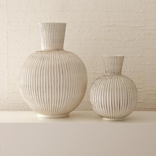 Furrow Sphere Vase