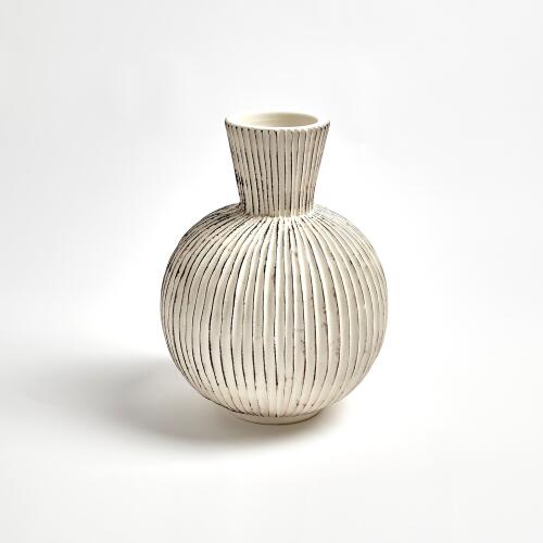 Furrow Sphere Vase
