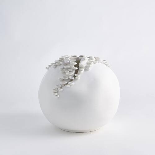 Cascading Reef Vase-White