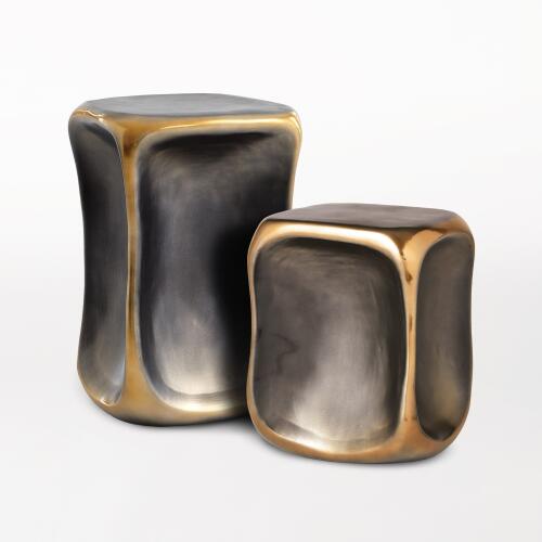 Formation Accent Table-Black/Gold