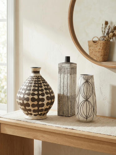 Graffiti Square Vase