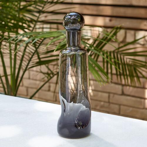 Pinched Decanter-Gray-Tall