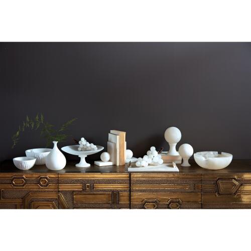 Roccia Alabaster Rectangle Tray w/Handles