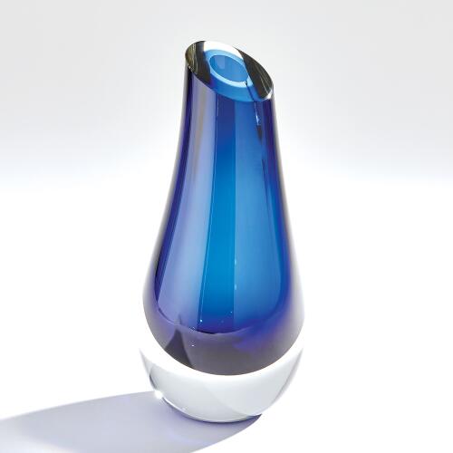 Slant Vase-Blue