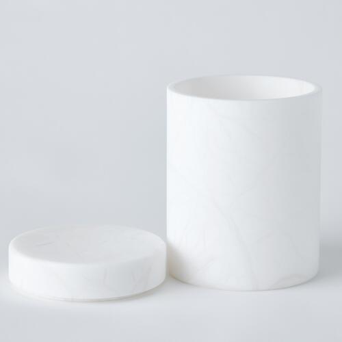 Cilindro Alabaster Box-White
