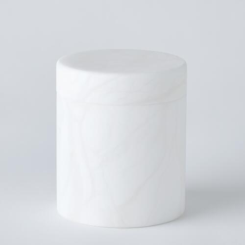 Cilindro Alabaster Box-White