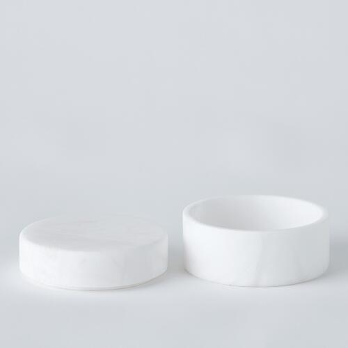 Cilindro Alabaster Box-White