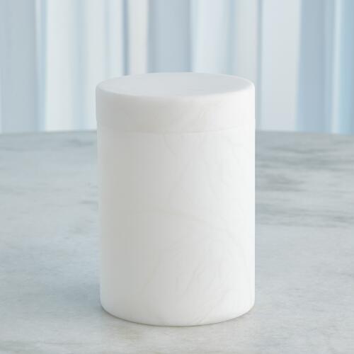 Cilindro Alabaster Box-White