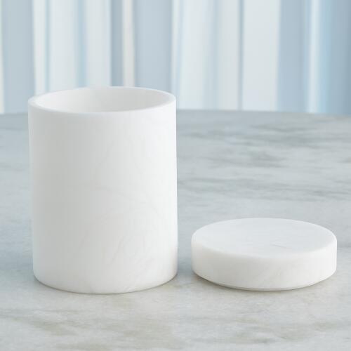 Cilindro Alabaster Box-White
