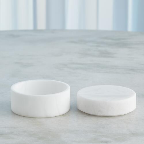 Cilindro Alabaster Box-White