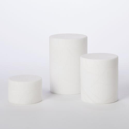 Cilindro Alabaster Box-White