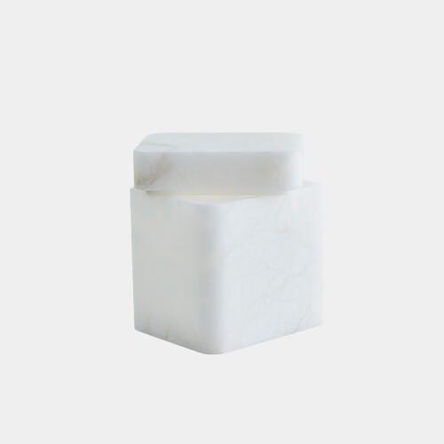 Raggio Alabaster Box-White-Lg