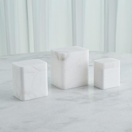 Raggio Alabaster Box-White