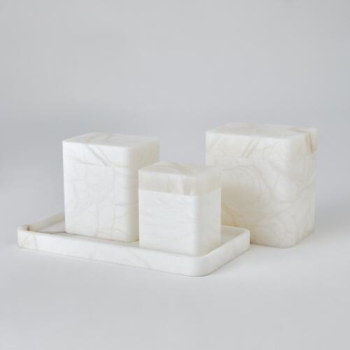 Raggio Alabaster Box-White