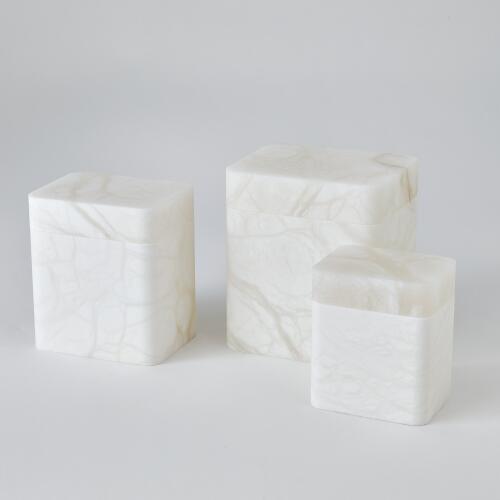 Raggio Alabaster Box-White