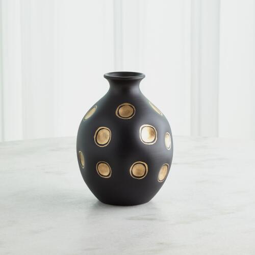 Dimples Vase-Black