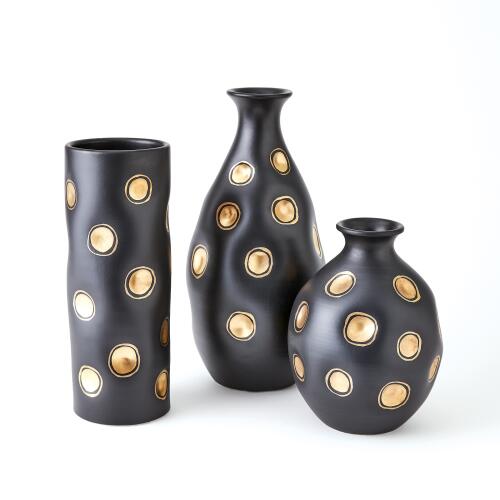 Dimples Vase-Black