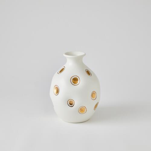 Dimples Vase-White