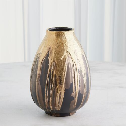 Cauldron Vase-Gold