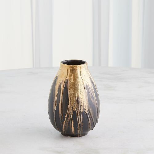 Cauldron Vase-Gold