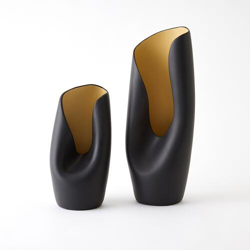 Avian Vase-Black/Gold