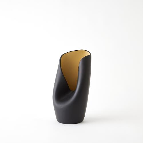 Avian Vase-Black/Gold