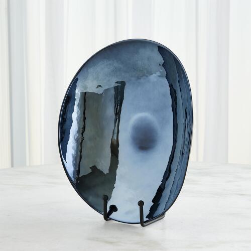 Obsidian Folded Plate-Metallic Black