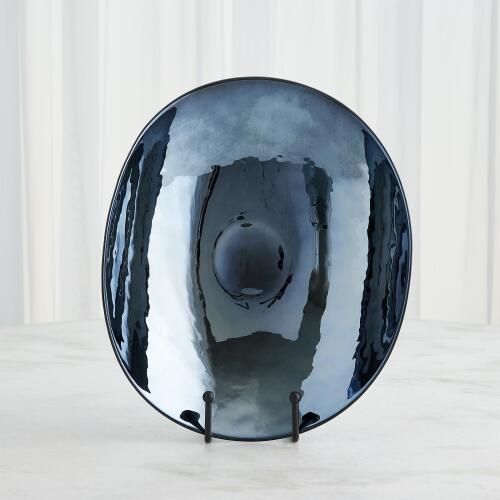 Obsidian Folded Plate-Metallic Black