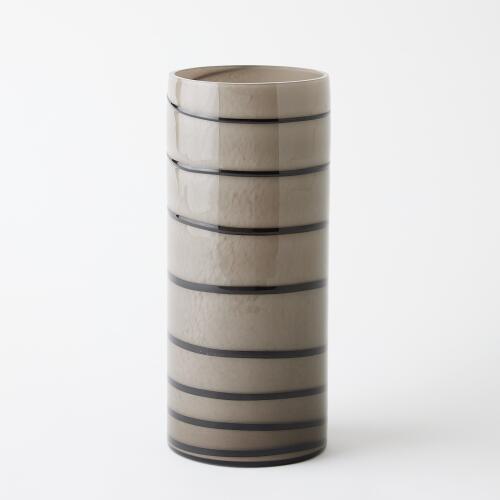 Twirl Vase-Amber/White